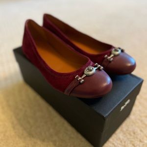 Coach maroon flats